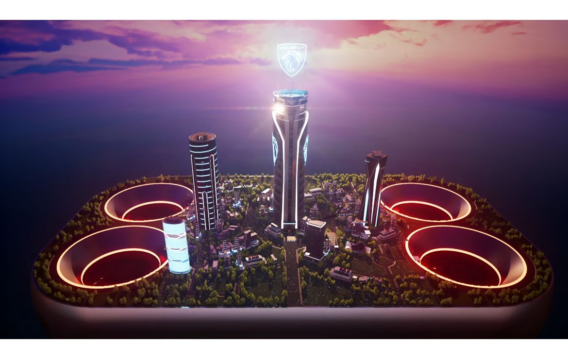 Peugeot Turns Gaming into Design: Explore the Polygon Concept Inside Fortnite’s Polygon City