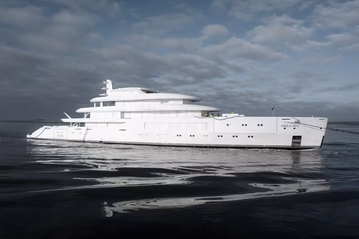 Amels 80 Superyacht Reaches Next Milestone: Outfitting Begins in Vlissingen