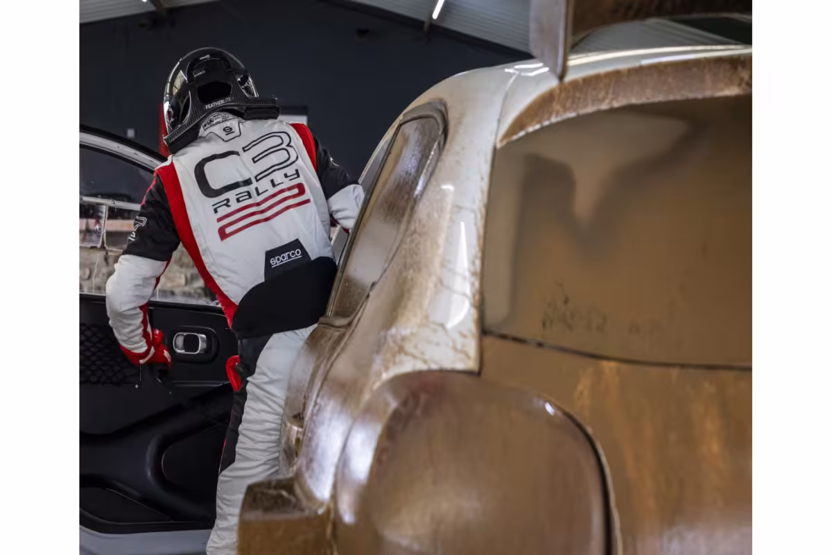 Nico Pino Tests His Skills in the Citroën C3 Rally2