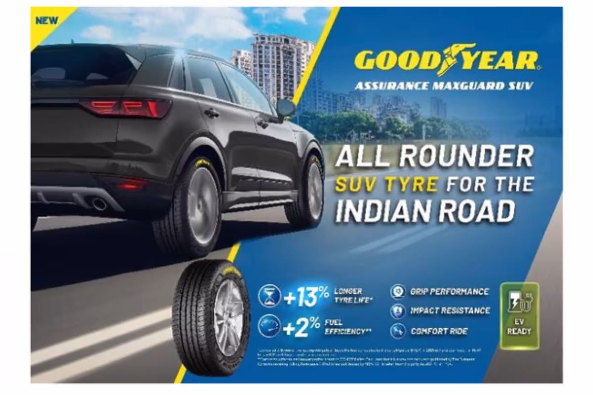 Goodyear Rolls Out Assurance MaxGuard SUV Tire in India, Promising Safer and Smoother Drives