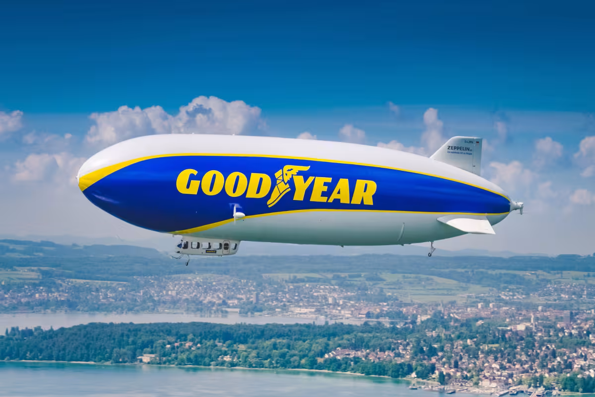Goodyear Blimp Delights Le Mans Fans During 100th Anniversary Tour