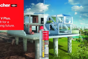 Strong and sustainable construction helpers  fischer universal mortar marketing campaign