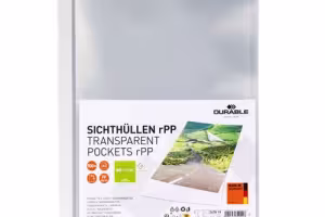 DURABLE Takes Another Important Step Towards a Greener Office with New Recycled Plastic Sleeves and Folders