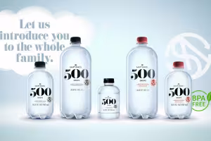 SUSTAINABLE NATURAL MINERAL WATER 100% RECYCLED PET