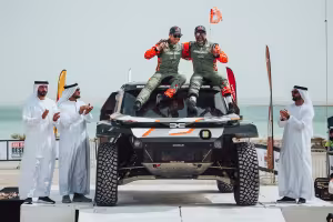 The Dacia Sandriders on Top in Abu Dhabi with Second World Rally-Raid Victory