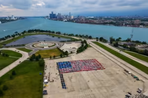 One Corvette Fan Turned Flag Day Into a 300-Car Tribute on Belle Isle