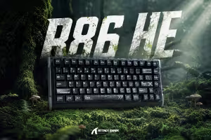 ATTACK SHARK's R86 HE Keyboard Puts Carbon Fiber on a 75% Gaming Layout