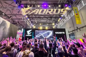 GIGABYTE's AORUS INFINITY Hardware Draws Crowds at Gamescom 2026