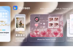 iScreen Rolls Out Extra-Large Widgets, iPhone Duo Themes and AI Home Screen Tool