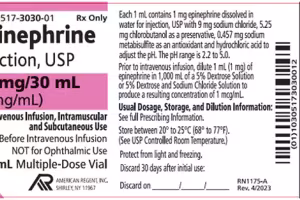 American Regent Recalls Epinephrine Injection Vials Over Contamination Risk