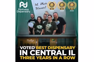 Parkway Dispensary Wins Central Illinois Favorite Award Third Year Running