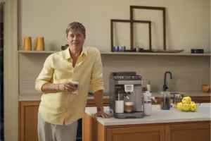 Brad Pitt Returns for De'Longhi's New Hot-or-Cold Coffee Machine Ad