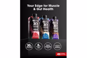 Optimum Nutrition Debuts Protein Shake With 8g of Prebiotic Fiber