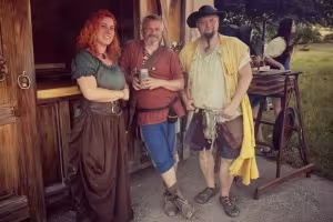 Folk Band Bierschmeichler Plays Right Among the Crowd