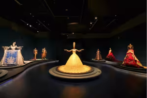 Rihanna's Golden Dragon Gown Goes on Show in Hangzhou