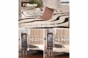 YiHouse's Washable Rug Is Twice as Thick as Standard Ones