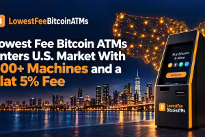 New Bitcoin ATM Network Launches With Flat 5% Fee Across the U.S.
