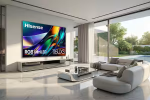 Hisense Adds Cyan to RGB MiniLED TVs and Expands to 55–100 Inches