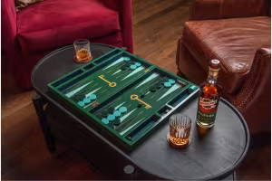 Old Fitzgerald and Jonathan Adler Launch a $425 Backgammon Set
