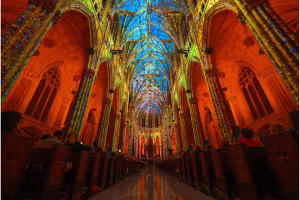 Light Show 'LUMINISCENCE' Illuminates St. Patrick's Cathedral in NYC
