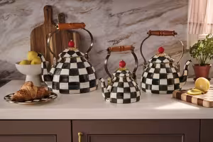 MacKenzie-Childs Launches a 1-Quart Tea Kettle at $149.95