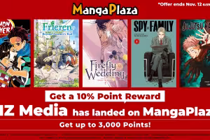 VIZ Media Manga Lands on MangaPlaza With 10% Points Back