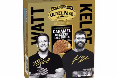 Old El Paso™ Scores Big with New Caramel Dessert Taco Shells Featuring J.J. Watt and Jason Kelce