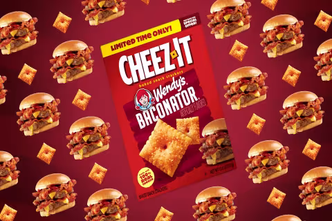 Cheez-It® and Wendy's® Join Forces for Bold Baconator® Crackers This Summer