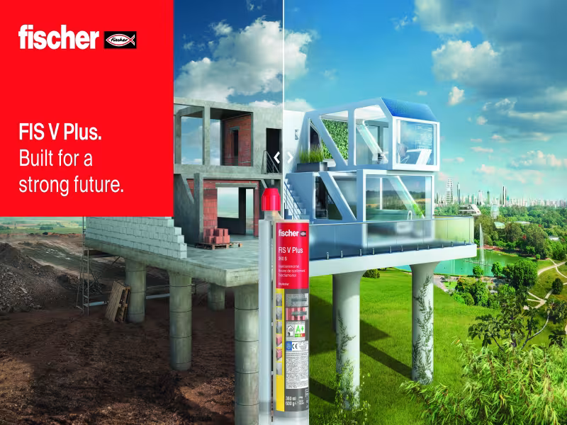 Strong and sustainable construction helpers fischer universal mortar marketing campaign