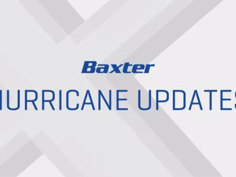 Baxter Provides Update on North Cove Facility Recovery Following Hurricane Helene
