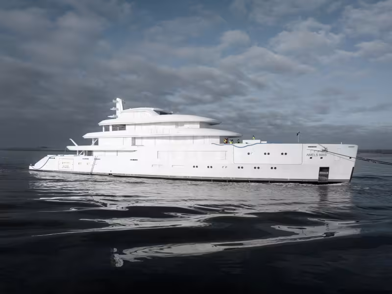 Amels 80 Superyacht Reaches Next Milestone: Outfitting Begins in Vlissingen