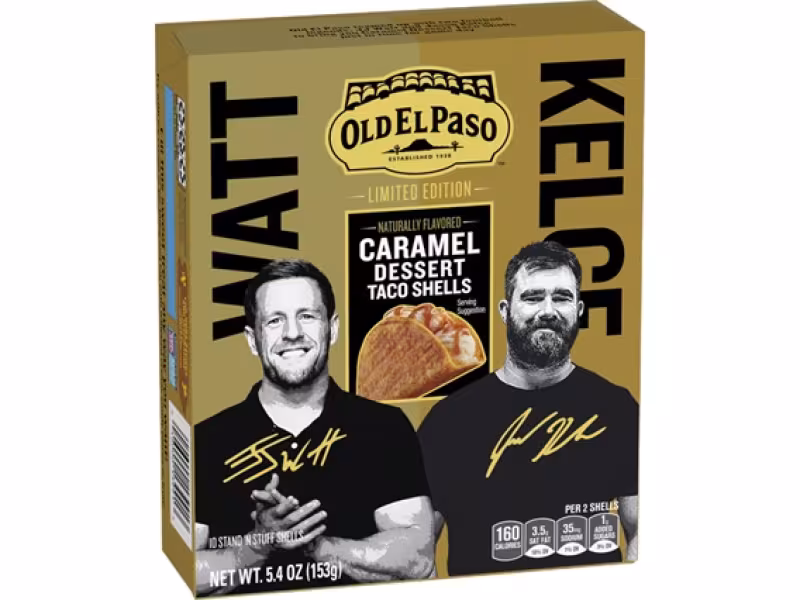 Old El Paso™ Scores Big with New Caramel Dessert Taco Shells Featuring J.J. Watt and Jason Kelce