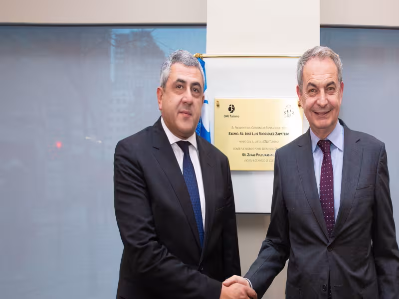 UN Tourism Honors Former Spanish President Zapatero for Advancing Inclusive, Sustainable Tourism