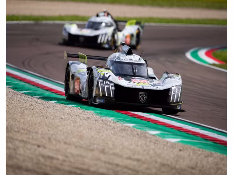 Team Peugeot TotalEnergies Pushes Through Adversity for a Top-10 Finish at 6 Hours of Imola
