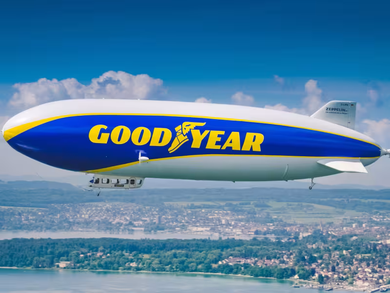 Goodyear Blimp Delights Le Mans Fans During 100th Anniversary Tour