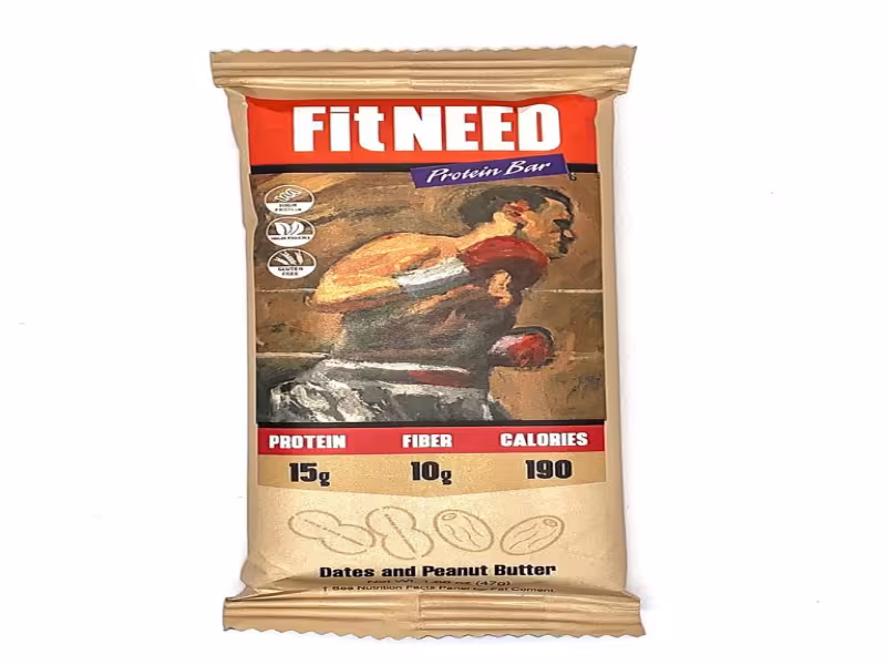 FitNEED Dates and Peanut Butter Protein Bar