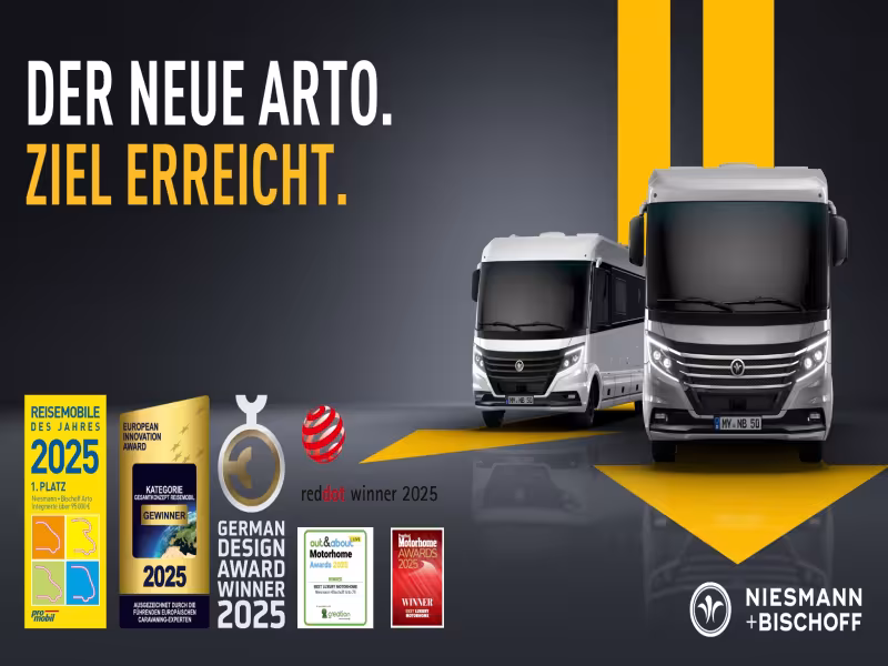 Award-Winning Motorhomes from Niesmann+Bischoff Continue to Impress in 2025