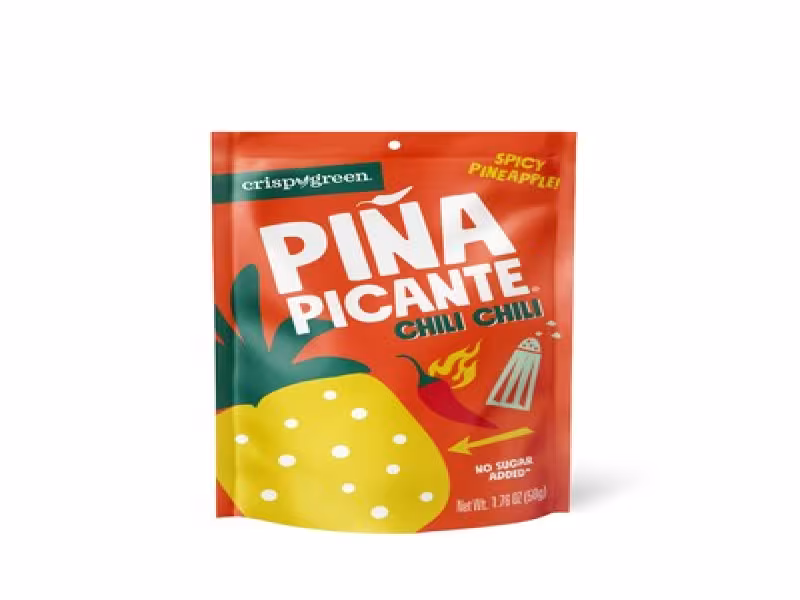 Crispy Green Ignites Snack Aisles with Piña Picante Chili Chili, the Blazing New Pineapple Snack