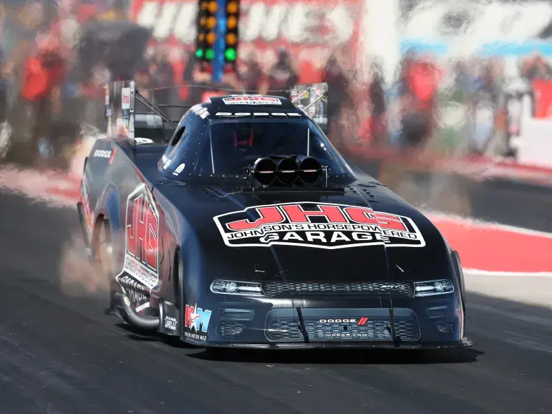 Tony Stewart Hits Las Vegas Jackpot, Makes Racing History Scoring First NHRA Top Fuel Win in TSR Dodge//SRT Dragster