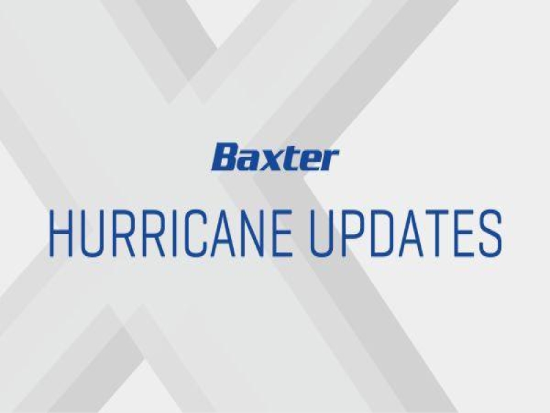 Baxter Provides Update on North Cove Facility Recovery Following Hurricane Helene