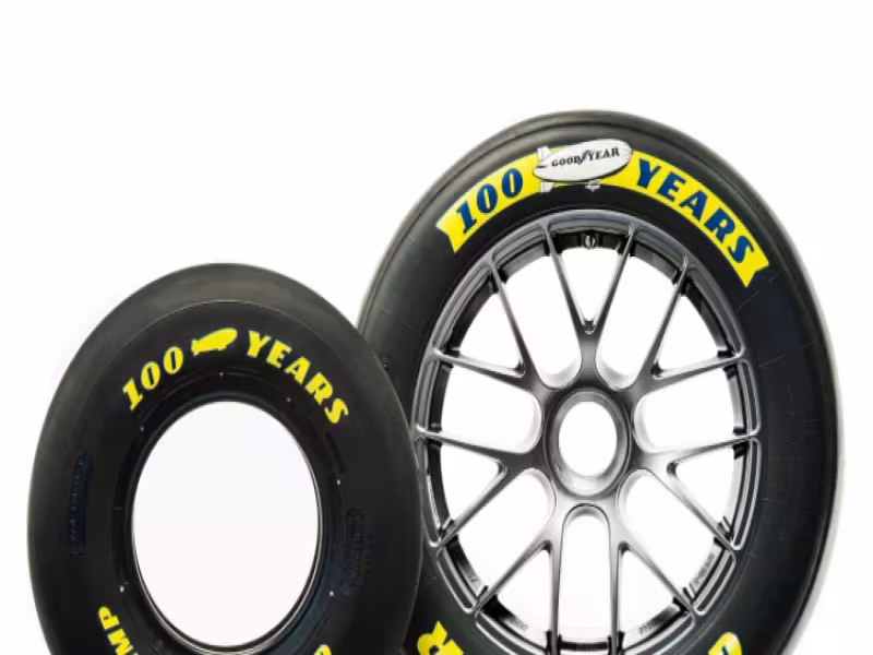 Goodyear Celebrates 100 Years of Blimps with Special Tire Design for Goodyear 400