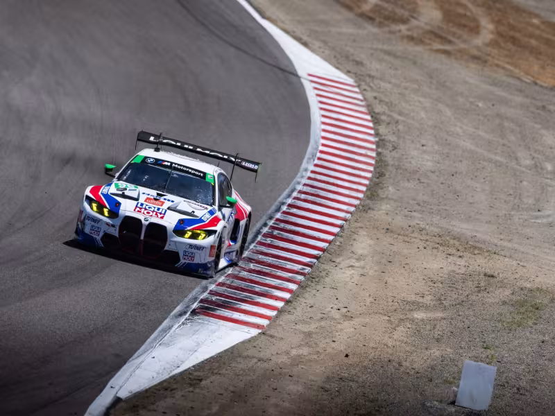BMW M Hybrid V8 Thrills at Laguna Seca with Pole and Podium Performance