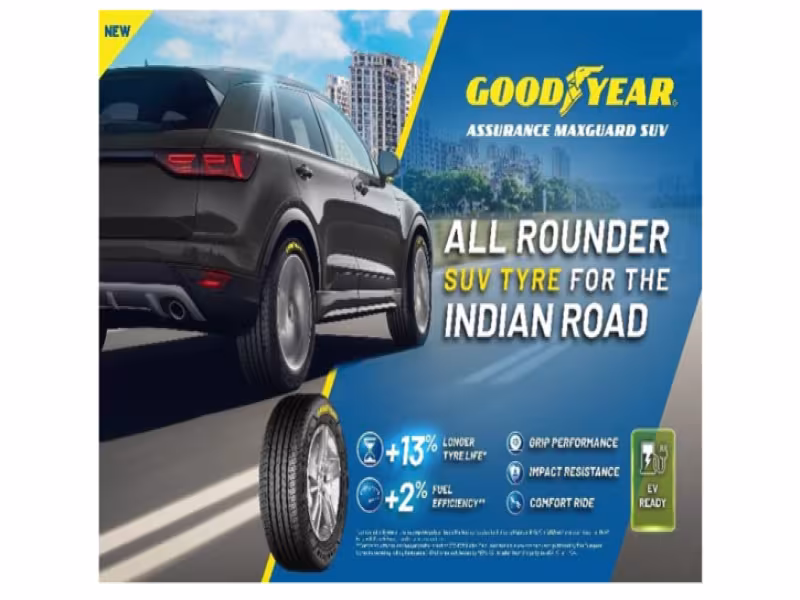 Goodyear Rolls Out Assurance MaxGuard SUV Tire in India, Promising Safer and Smoother Drives