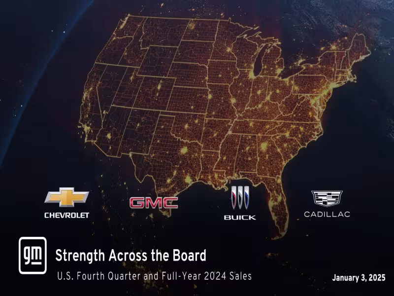 GM Drives Forward with 4% U.S. Sales Growth in 2024, Electric Vehicles Surge Ahead