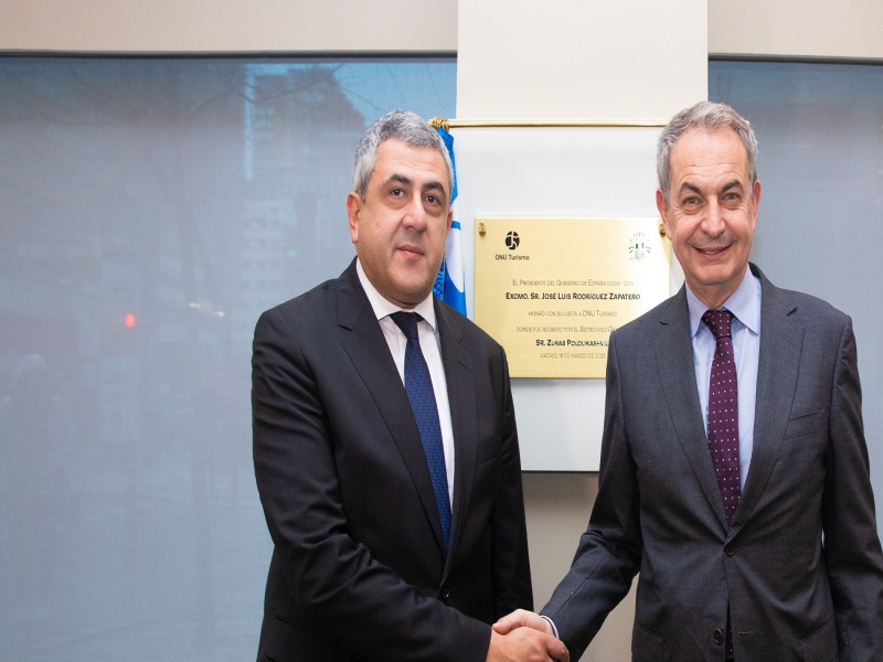 UN Tourism Honors Former Spanish President Zapatero for Advancing Inclusive, Sustainable Tourism