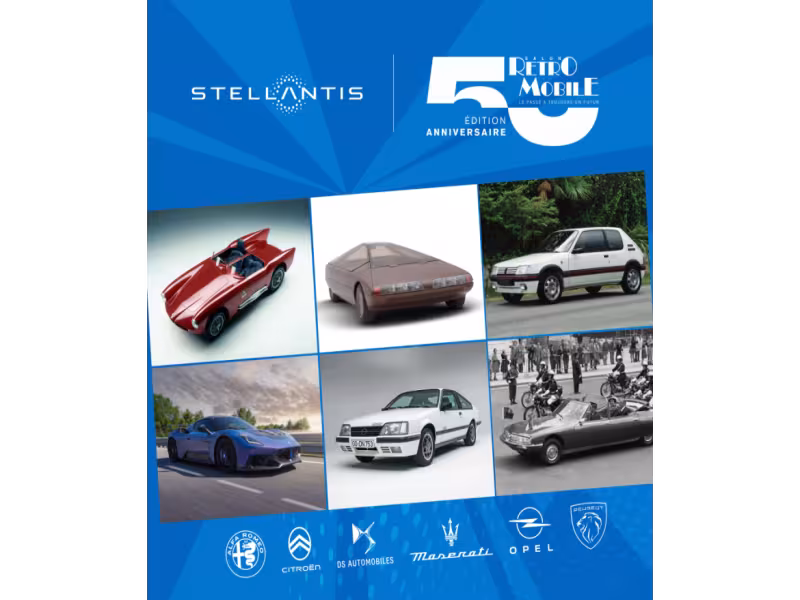 Stellantis Brings Six Iconic Brands to Rétromobile Paris for the Show’s 50th Anniversary