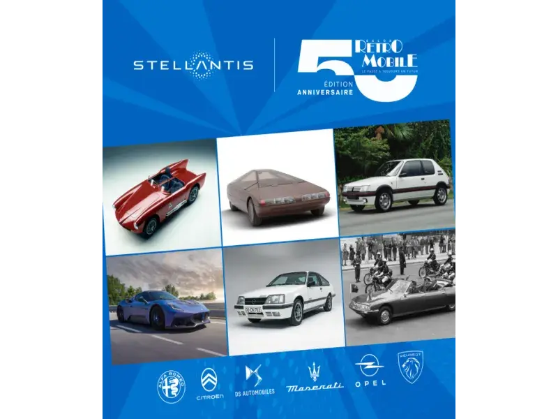 Stellantis Brings Six Iconic Brands to Rétromobile Paris for the Show’s 50th Anniversary