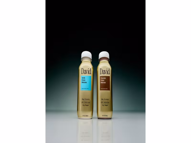 David Protein Launches Ready-to-Drink Milkshakes With 30g Protein