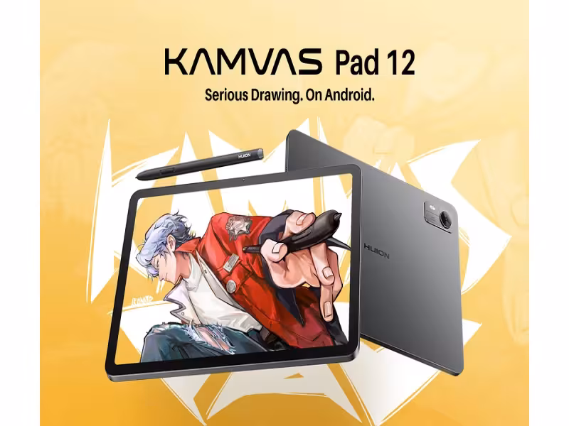 Huion Launches Kamvas Pad 12, a Portable Android Tablet for Artists