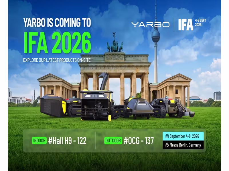 Yarbo's M Series Yard Robot Makes First Public Debut at IFA 2026